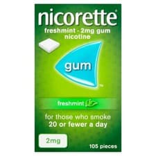 Image of Nicorette Chewing Gum Flavours 2mg/4mg 105/210 Pieces | Stop Smoking Aid
