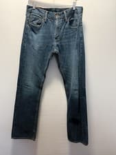 Image of Levi's 527 Denim Slim Fit Men's Washed out  Straight Leg Jeans W32 L34