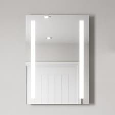Image of 500 x 700mm Bathroom Mirror LED Lights Wall Mounted Battery Powered Illuminated