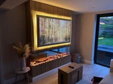 Image of 2026 TruFlame™  PREMIUM 40inch wide 3 sided Built in Fireplace