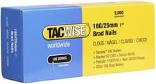 Image of Tacwise 0396 Type 18G / 25 mm Galvanised Brad Nails, Pack of 5,000