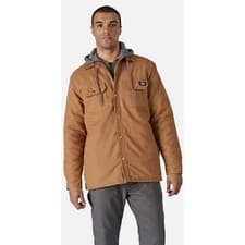 Image of Dickies Mens Duck Shirt Jacket - Brown