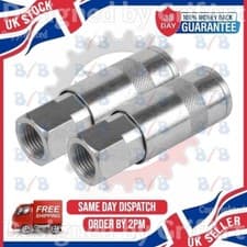 Image of TWO FEMALE COUPLINGS AIR LINE QUICK COUPLER 1/4" BSP FIT PCL BAYONET  CONNECTOR