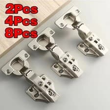 Image of Cabinet Hinges Soft Close Quick Release Kitchen Cupboard Door Full overlay 35mm