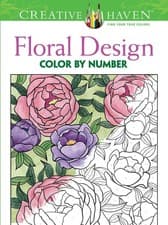 Image of Creative Haven Floral Design Color By Number Coloring Book | Paperback | 2014