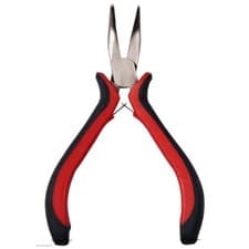 Image of Mini Bent Long Nose Plier Pro Drop Heat Treated Spring Loaded Precision B3015
