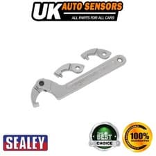 Image of Sealey Adjustable C-Spanner Hook & Pin Wrench Set 32-76mm 4pc SMC2M