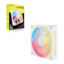 Image of Corsair iCUE LINK LX120-R 120mm Reverse Expansion Kit, White, 1x 120mm, Reverse