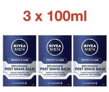 Image of NIVEA MEN Protect & Care Replenishing Post Shave Balm 3 x 100ml