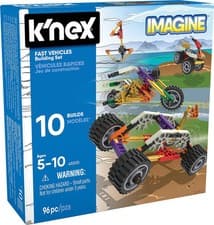 Image of K'Nex Imagine 45510 10 Model Beginner Fun Fast Vehicles Building Set, Constructi