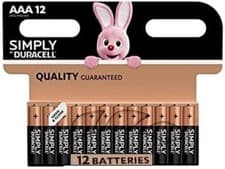 Image of Duracell Simply AAA Batteries - 12 pack