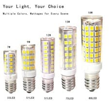 Image of E14 LED Corn Bulb Warm/Neutral/Cool White7W 9W 12W 15W 18W Bright Lamp 220V UK