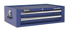 Image of Sealey Superline PRO® Mid-Box Tool Chest 2 Drawer - Blue