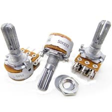 Image of 3pcs Japan ALPS Volume control RK16 potentiometer Dual 100K / 50K / 10K