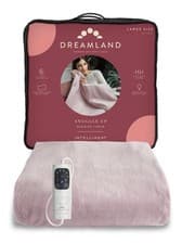 Image of DREAMLAND Snuggle Up Velvet Heated Throw - Pink, 160 x 120 cm