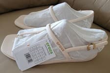 Image of NWT CROCS MIAMI THONG FLIP SANDALS SIZE 9 DEW COLOR FREE SHIP