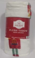 Image of Holiday Time Cozy Christmas Plush Nutcracker Throw Blanket Standard Size All Age