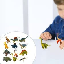 Image of 12x Dinosaur Toys Development Playset Collections Interactive Animal Figurine