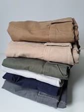 Image of ex LANDS' END TRADITIONAL FIT CARGO Trousers Peached Stretch Cotton Waist 30-46"