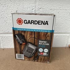 Image of Gardena AL 1830 CV and PBA 18V/45 P4A 18v Cordless Li-ion Battery 2.5ah and Batt