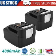 Image of 2X 14.4V 4.0AH Li-ion Battery For Makita BL1450 BL1415 BL1430 194066-1