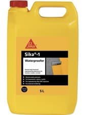 Image of Sika 1 Waterproofer 5L Waterproofing Admixture for Concrete & Mortar