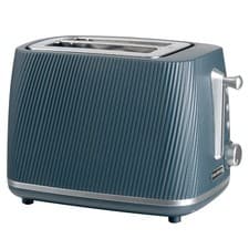 Image of Daewoo Cascade 2 Slice Toaster Navy Ribbed Texture Design SDA2817GE