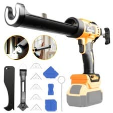 Image of Cordless Caulking Gun for Dewalt 20V Max Battery,10 Oz 6 Speed for Sealing