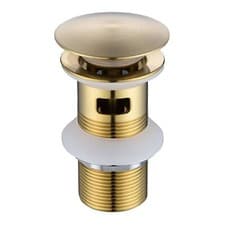 Image of GRADE A1 - Brushed Brass Click Clack Slotted Basin Waste - Arissa A1/ARIBB020