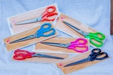 Image of 2 x STAINLESS STEEL TAILORING SCISSORS DRESSMAKING FABRIC SHEARS -250mm