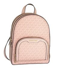 Image of Michael Kors Powder Blush Pink Jaycee Monogram Backpack - Brand New With Tags