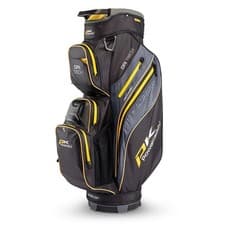 Image of 25 Powakaddy Dri-Tech Cart Bag Black/Yellow Trim 14 Way Top