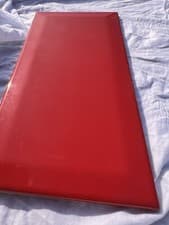 Image of Red Tapered Edged Wall Tiles 10*20cm Two Boxes 25 Tiles 1m Square