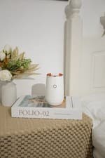 Image of Waterless Portable Essential Oil Diffuser, White, Rechargeable USB, Aromatherapy