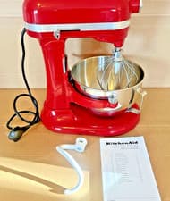 Image of KitchenAid Stand Mixer Heavy Duty Empire Red 5.2L 5KSM55SXXBER A3