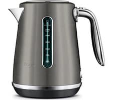 Image of TieDex UK SAGE The Soft Top Luxe SKE735BST Jug Kettle - Black Stainless Steel
