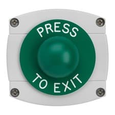 Image of AS10692 - ASEC Surface Mounted Dome Button - `Press To Exit`