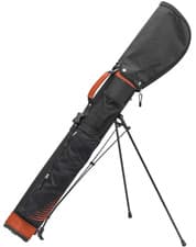 Image of Longridge 5 Inch Travelite Stand Golf Bag - Ultra Light -1.84kg Black/Red