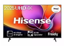 Image of Hisense Smart TV 4K 58A6QTUK 58" UHD HDR LCD Freely TV Black