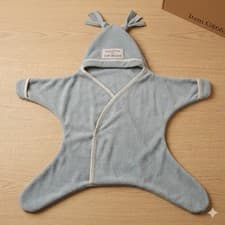Image of Clair de Lune Star Fleece Infant Wrap Blanket 0-6 Months Light weight - NEW