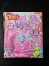 Image of Dreamworks Trolls Single, Reversible Duvet Set