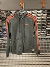 Image of Adidas Women’s Grey Zip-up Hoodie UK Small