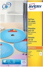 Image of Avery Easy Application, Printable, CD Labels, Customisable, 117 mm, 2 117 mm 