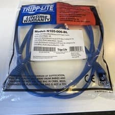 Image of Tripp Lite Cat5e Molded Shielded STP Patch Cable RJ45 M/M, Blue, 6 ft.