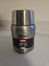 Image of Thermos Icon Series Food Flask Stainless Stell Silver 470ml BRAND New