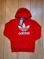 Image of Adidas Junior Girls Boys Trefoil Logo Hoody H37764