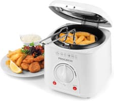 Image of Progress EK2969P Electric 1L Mini Deep Fat Fryer - Removable Cooking Basket, Eas