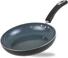 Image of Non-Stick Ceramic Deep Frying Pan, Induction Safe , Gas Base, Scratch Resistant