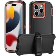 Image of Defender Case Cover with Belt Clip Holster For iPhone 16 15 14 13 12 11 Pro Max