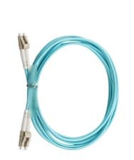 Image of 3M OM3 LC/LC UPC Duplex Multimode 10GB Fiber Cable Aqua Optical Patch Cord